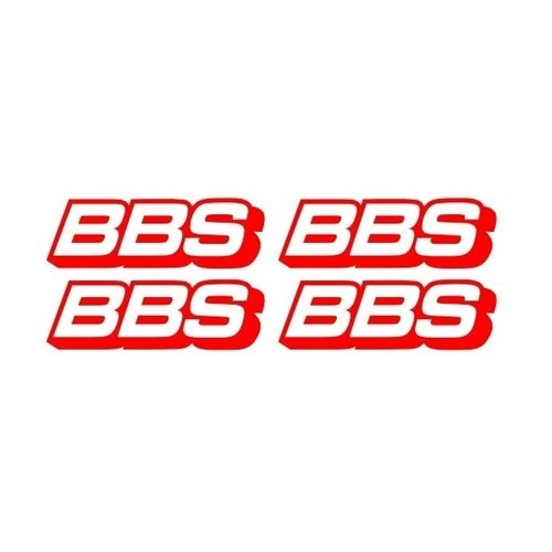 4x BBS Logo, tamaño y color a elegir.