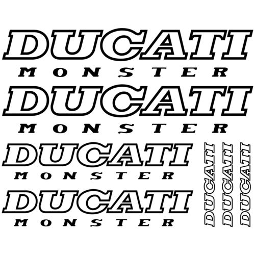 Kit de pegatinas Ducati Monster, color a elegir