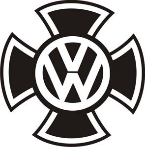 Iron Cross VW, pegatina, tamaño y color a elegir.