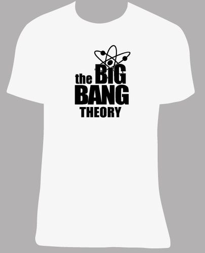 Camiseta The Big Bang Theory, tallas y colores a elegir.