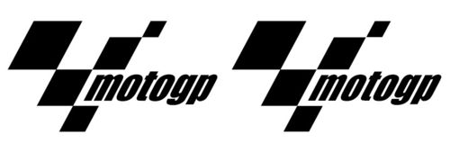 2x Moto GP Logo, color y tamaño a elegir.