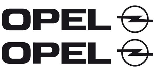 2x Opel, logo. color y tamaño a elegir.