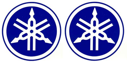 2x Yamaha Logo, color y tamaño a elegir.