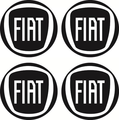 4x FIAT Logo, color y tamaño a elegir.