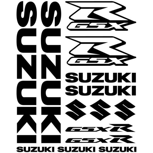 Kit pegatinas Suzuki GSX-R GSXR, color a elegir.