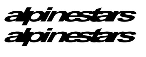 2x Logo Alpinestars, color y tamaño a elegir
