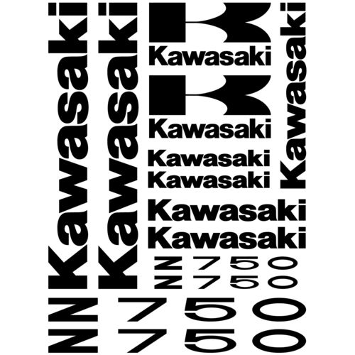 Kit pegatinas Kawasaki z750, color a elegir