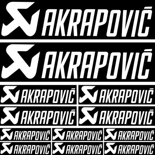 Kit de pegatinas Akrapovic, varios tamaños, color a elegir