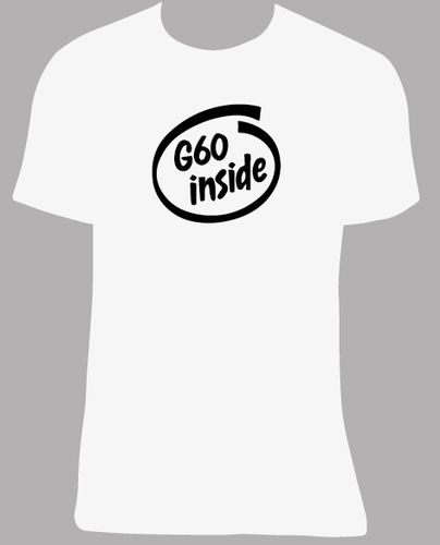 Camiseta G60 inside, tallas y colores a elegir.