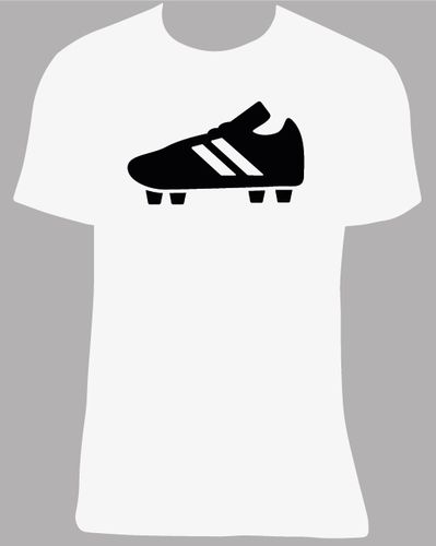 Camiseta Bota Fútbol, tallas y colores a elegir.