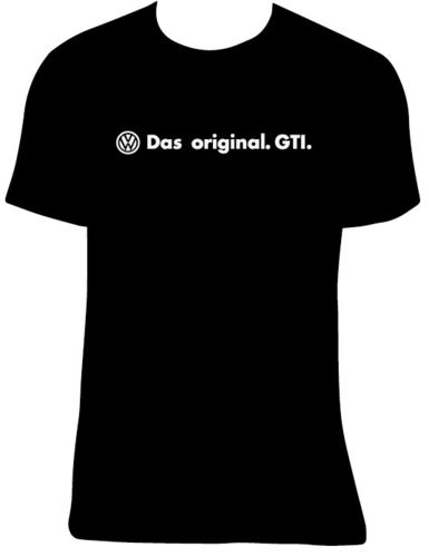 Camiseta VW Das Original GTI, tallas y colores a elegir.