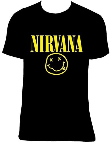 Camiseta Nirvana, tallas y colores a elegir.