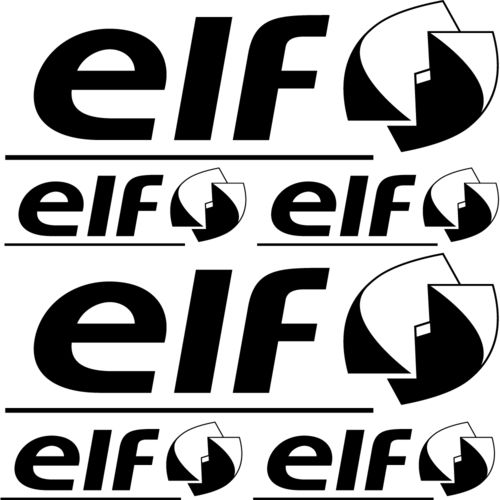 Kit de pegatinas ELF, varios tamaños, color a elegir