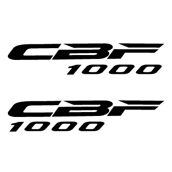 2x Pegatina Honda CBF 1000, tamaño y color a elegir.