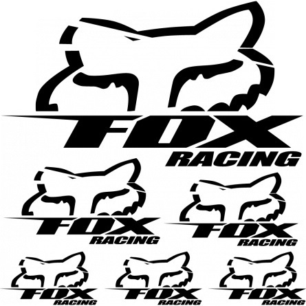FOX Racing, pegatinas, varios tamaños, color a elegir