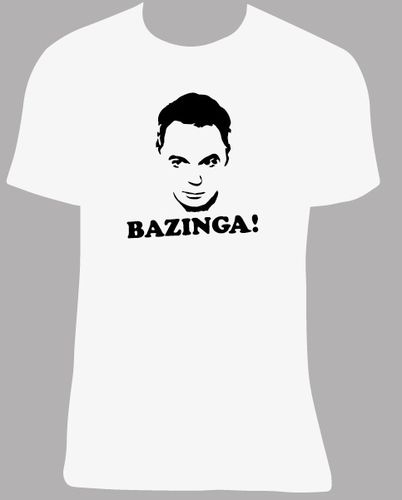 Camiseta Bazinga! Big Bang Theory tallas y colores a elegir.