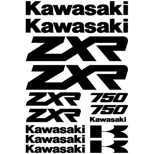Kit de pegatinas Kawasaki ZXR 750, color a elegir