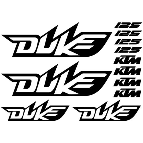 Kit de pegatinas KTM Duke 125, color a elegir