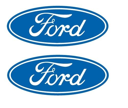 2x Ford Logo. pegatina, color y tamaño a elegir