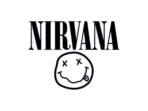 Nirvana. pegatina, color y tamaño a elegir