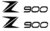 2x z900 logo, pegatina, color y tamaño a elegir