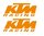 2x KTM Racing. pegatina, color y tamaño a elegir