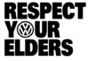 Respect your elders VW Volkswagen, pegatina, color y tamaño a elegir
