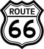 Route 66 USA, pegatina, tamaño y color a elegir.