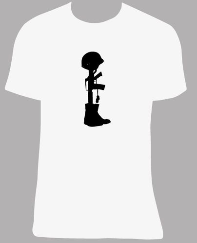 Camiseta soldado caído, tallas y colores a elegir.