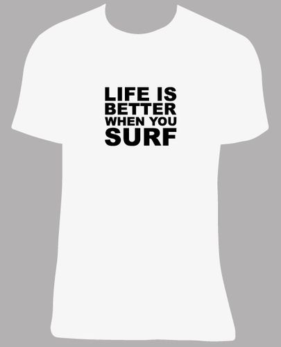 Camiseta Surf Surfing, tallas y colores a elegir.
