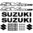 Kit de pegatinas SUZUKI SV650s, color a elegir